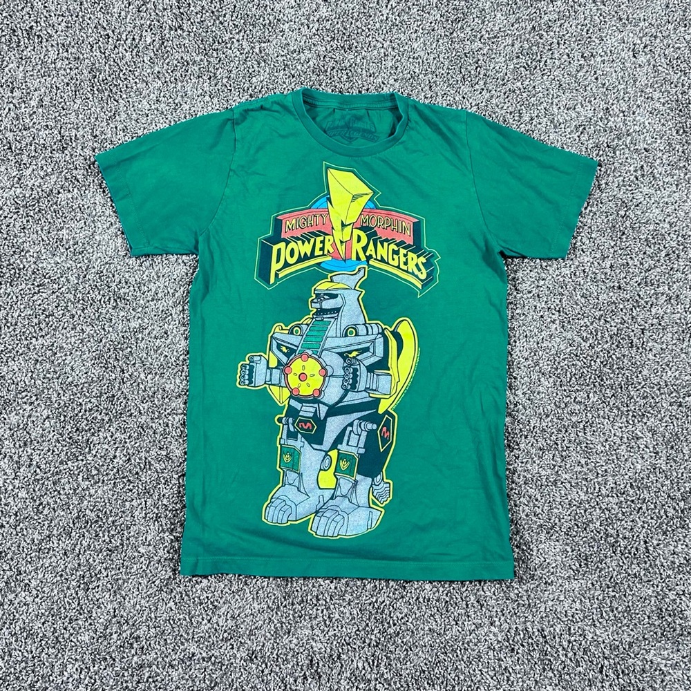 Power Ranger Super Legends Size S Mighty Morphin Power Ranger Green T Shirt